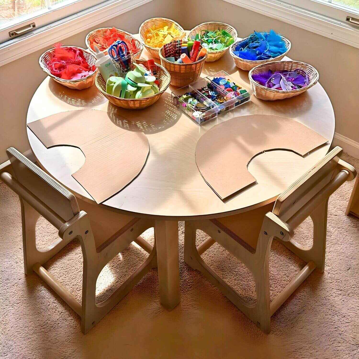 RAD Children's Furniture Round Table w/ Crafts