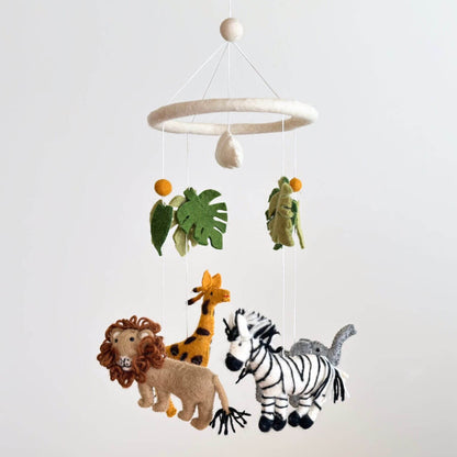 Ganapati Crafts Co. Felt Baby Mobile - Safari Jungle