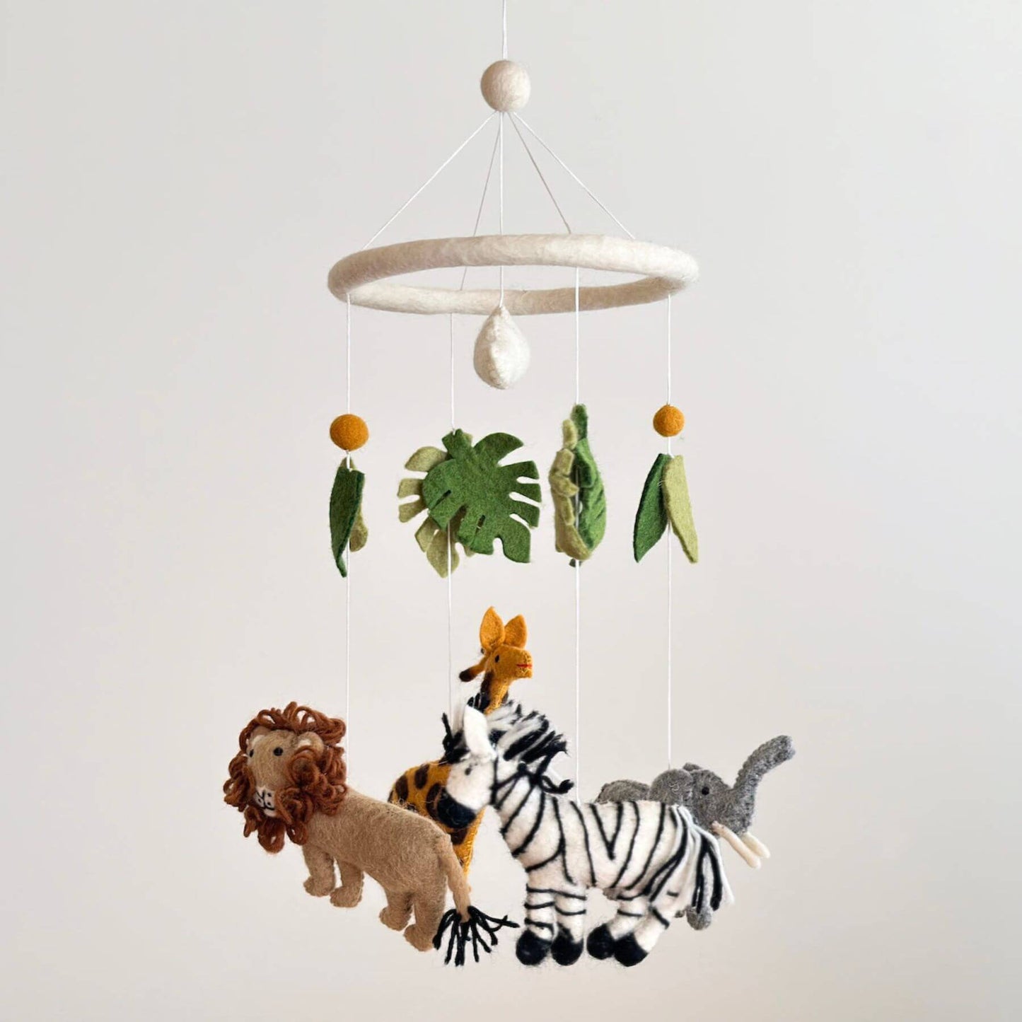 Ganapati Crafts Co. Felt Baby Mobile - Safari Jungle