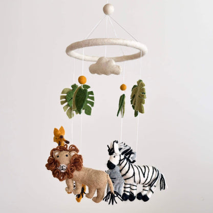 Ganapati Crafts Co. Felt Baby Mobile - Safari Jungle