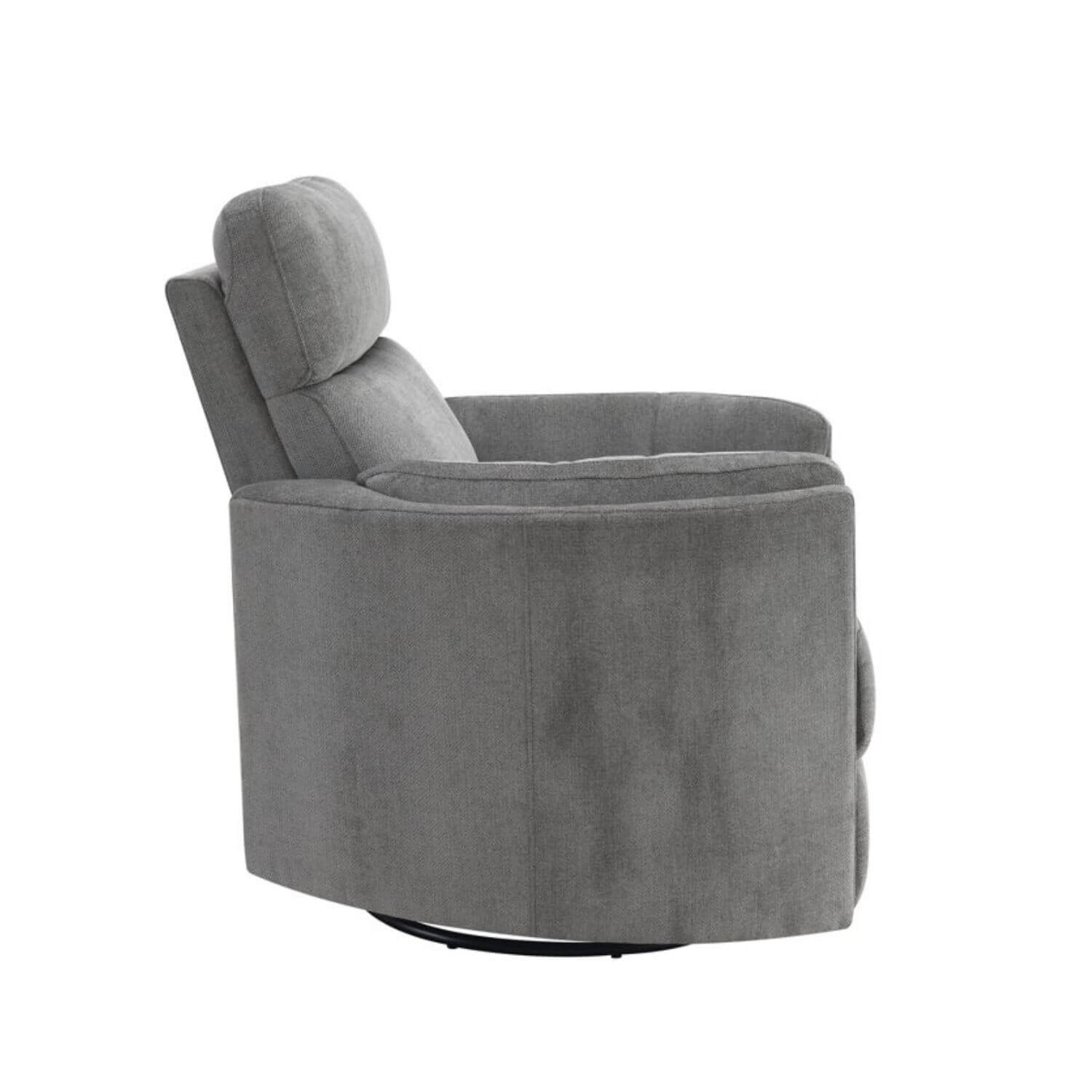 ACME Sagen Wooden Swivel Glider Recliner | Charcoal