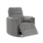 ACME Sagen Wooden Swivel Glider Recliner | Charcoal