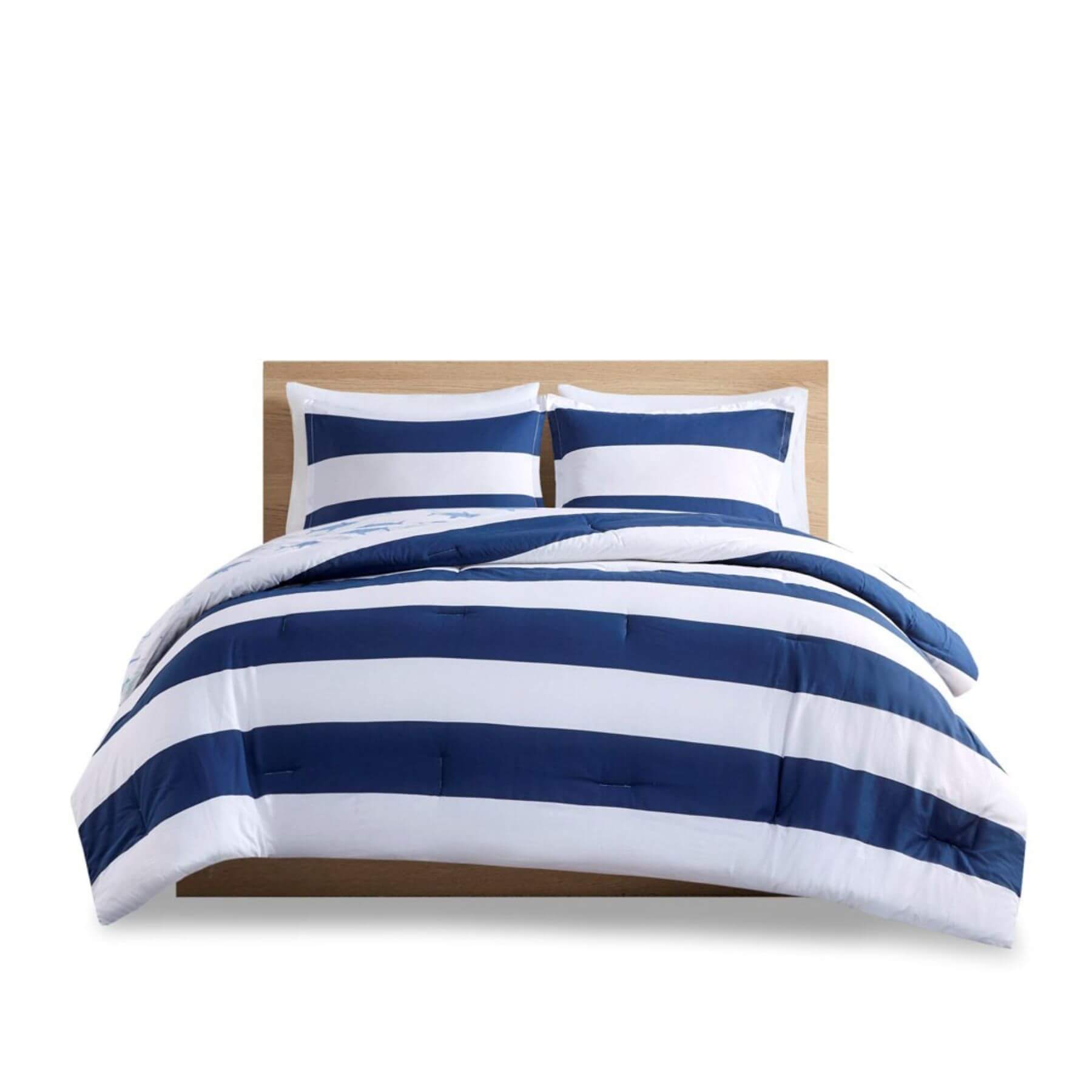 Sammie Cotton Cabana Stripe Reversible Comforter Set