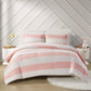 Sammie Cotton Cabana Stripe Reversible Comforter Set Pink