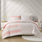 Sammie Cotton Cabana Stripe Reversible Comforter Set Pink