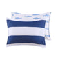 Sammie Cotton Cabana Stripe Reversible Shams Navy