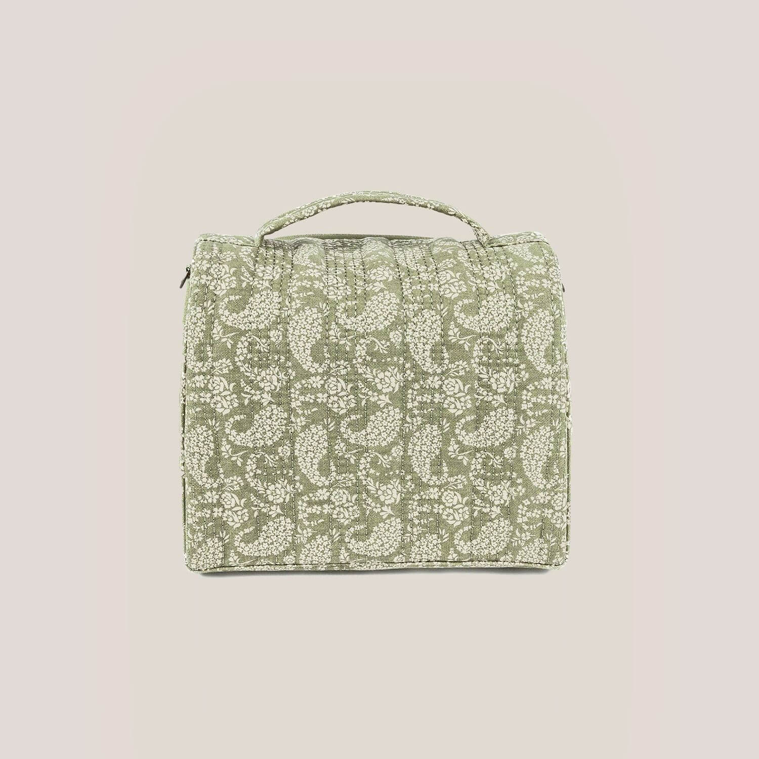 Back Side of Sazan + JuJuBe Insulated Bottle Bag - Paisley Floral