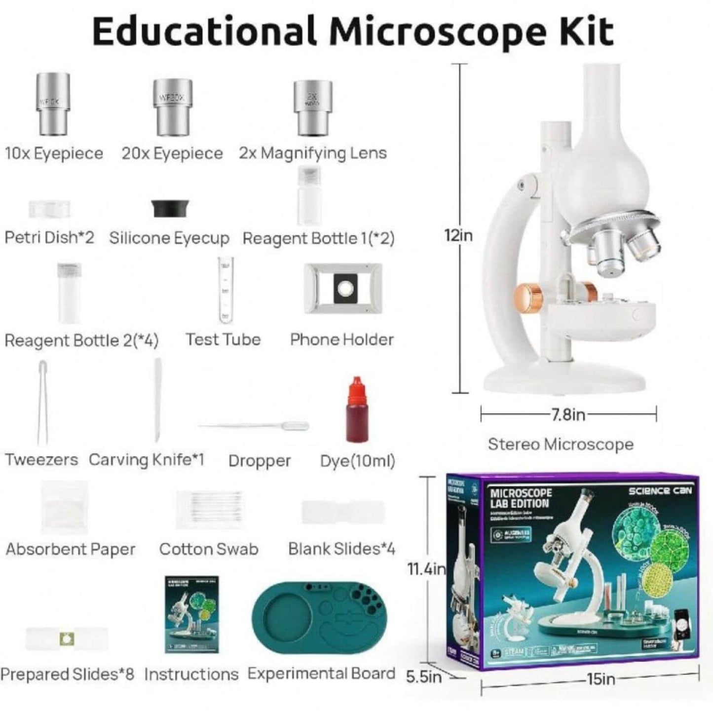 Parts of Science Can Microscope Lab Edition