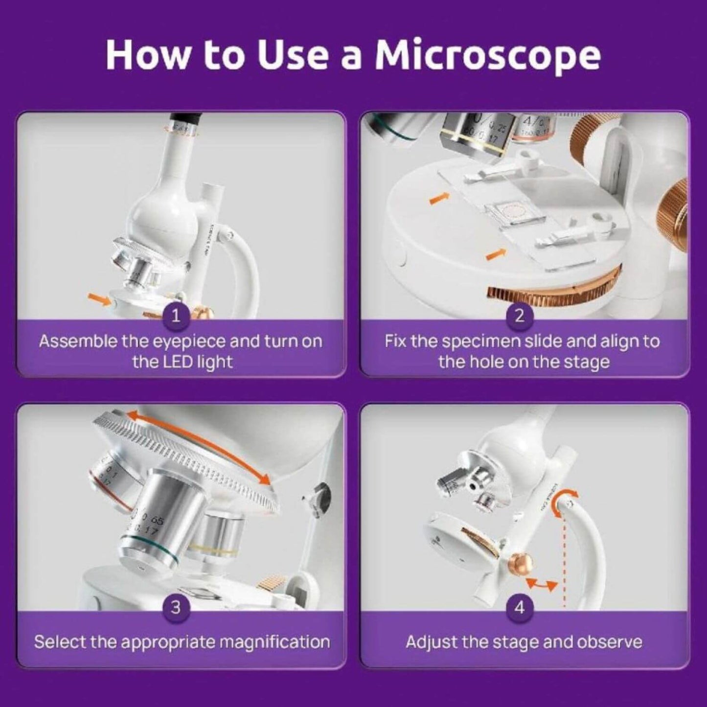 Details of Science Can Microscope Lab Edition