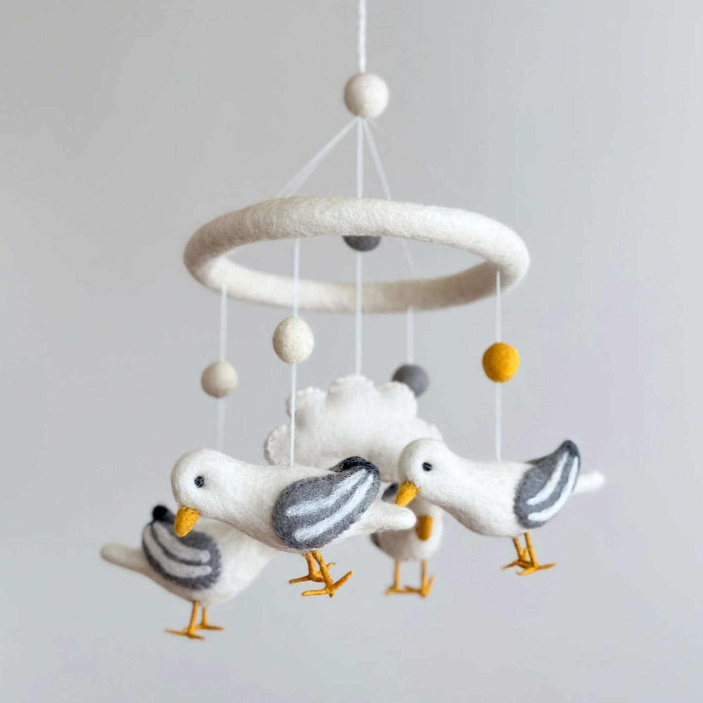 Ganapati Crafts Co. Felt Baby Mobile - Seagull