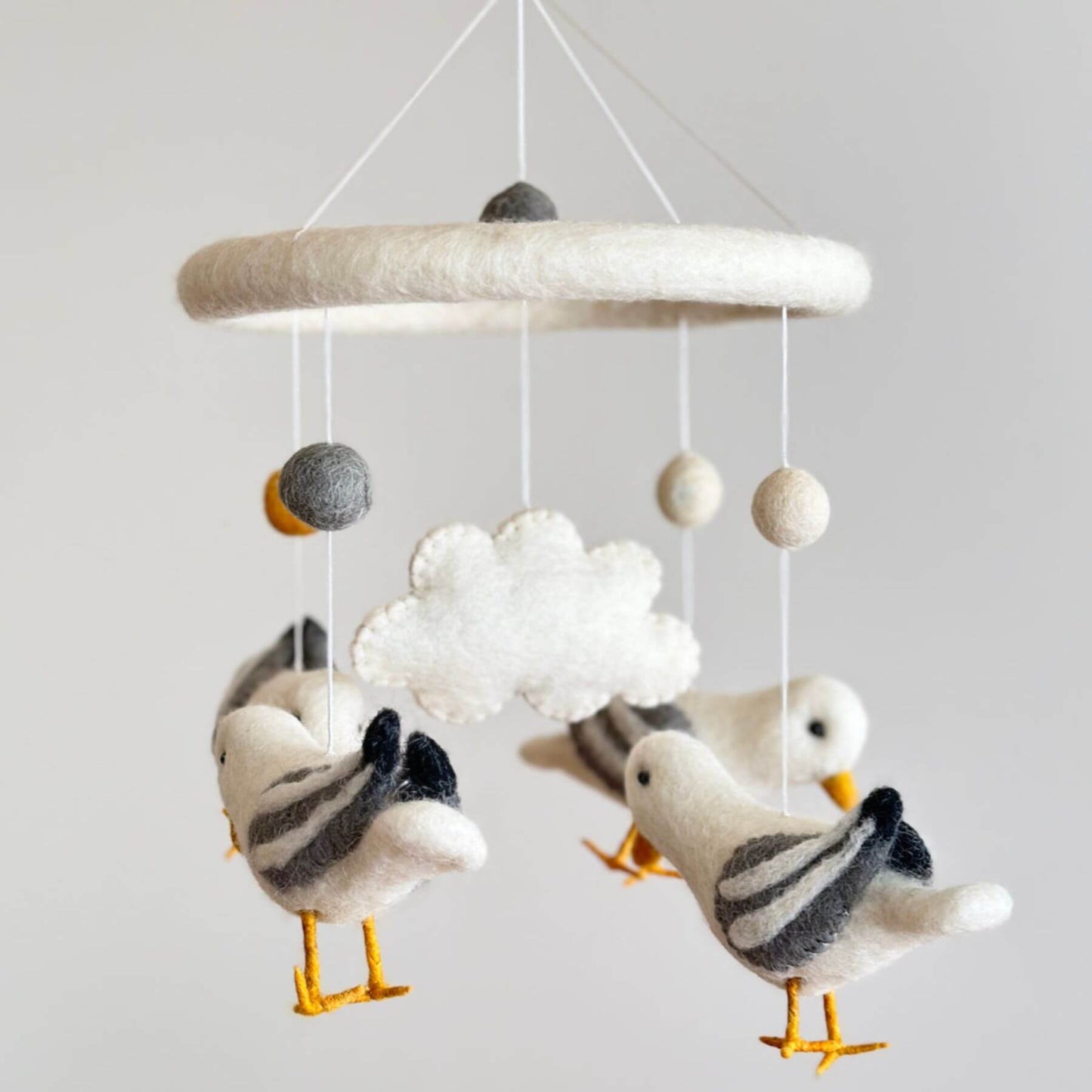 Ganapati Crafts Co. Felt Baby Mobile - Seagull