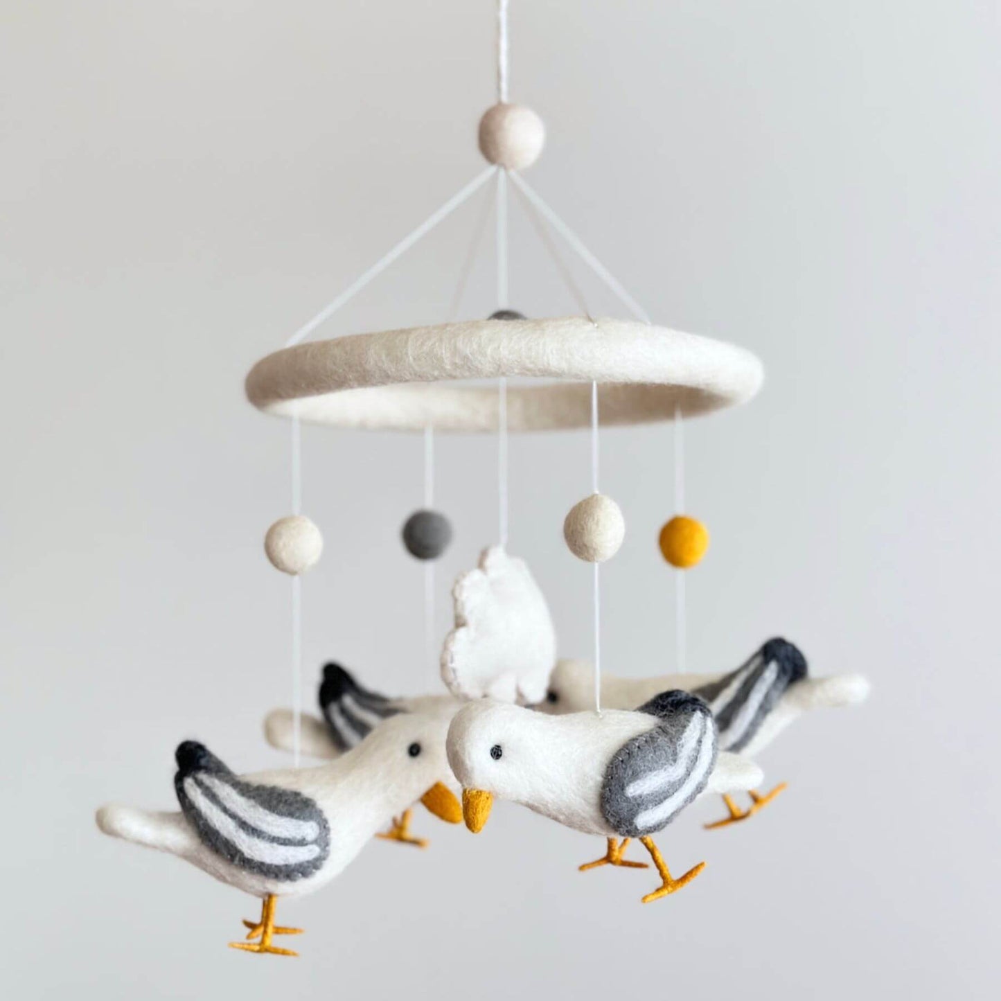 Ganapati Crafts Co. Felt Baby Mobile - Seagull