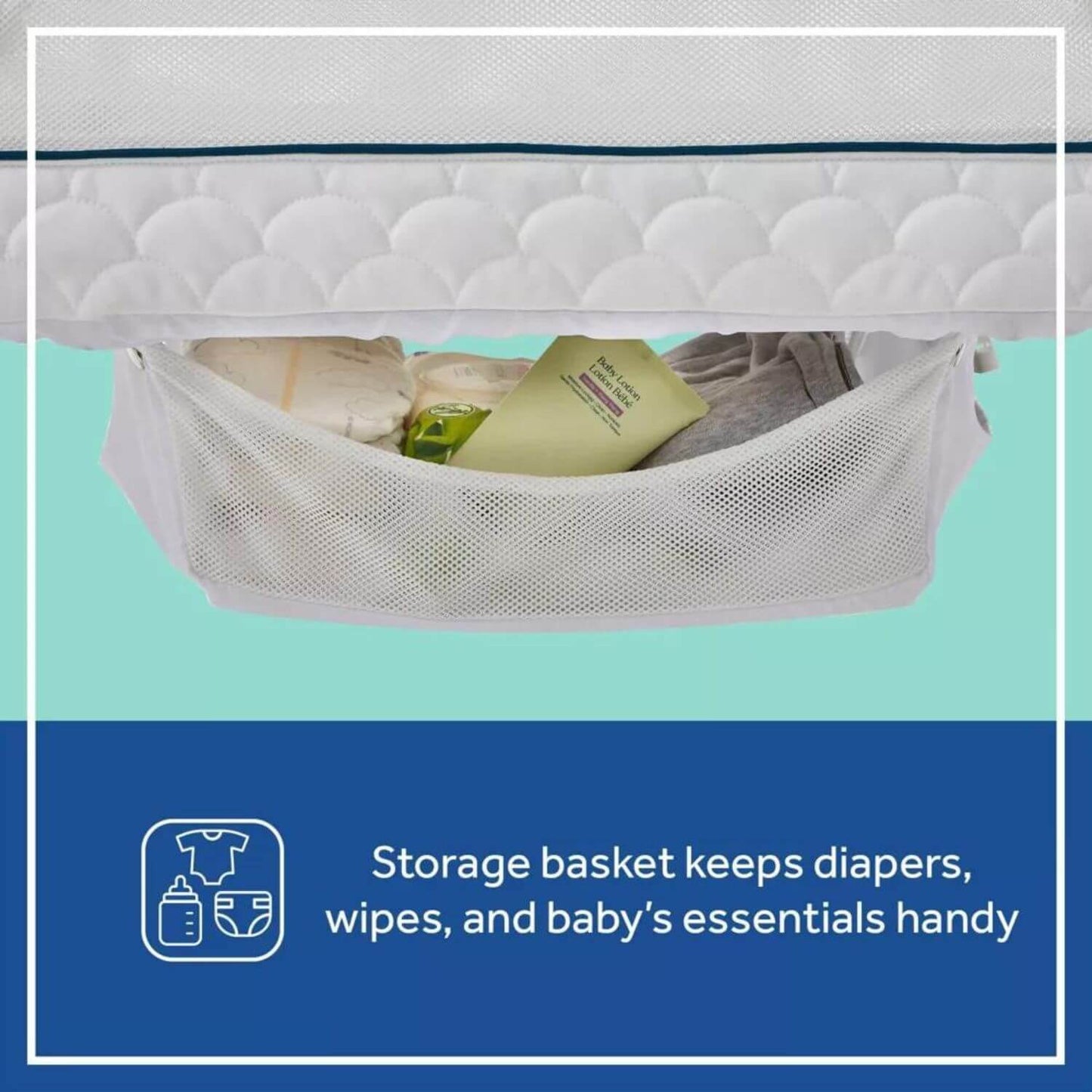 Sealy Cozy Cool Breathable 2-in-1 Baby Bassinet and Bedside Sleeper - Detail