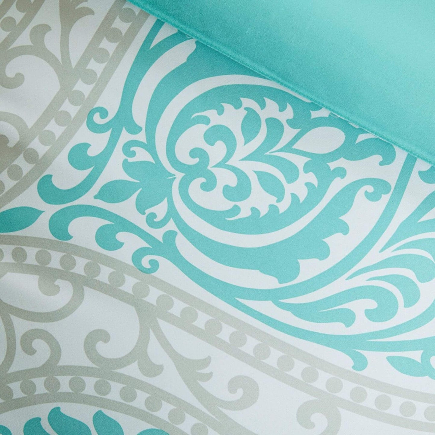 Detail View of Senna Comforter Set Aqua