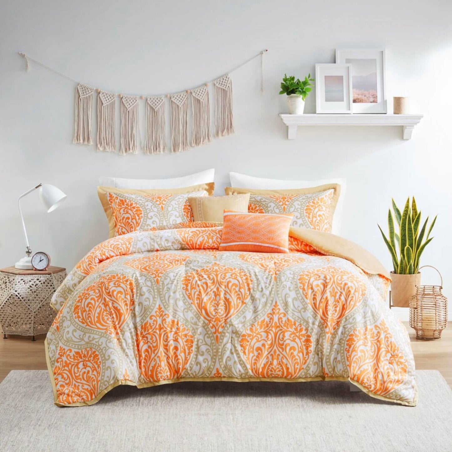 Senna Comforter Set Orange