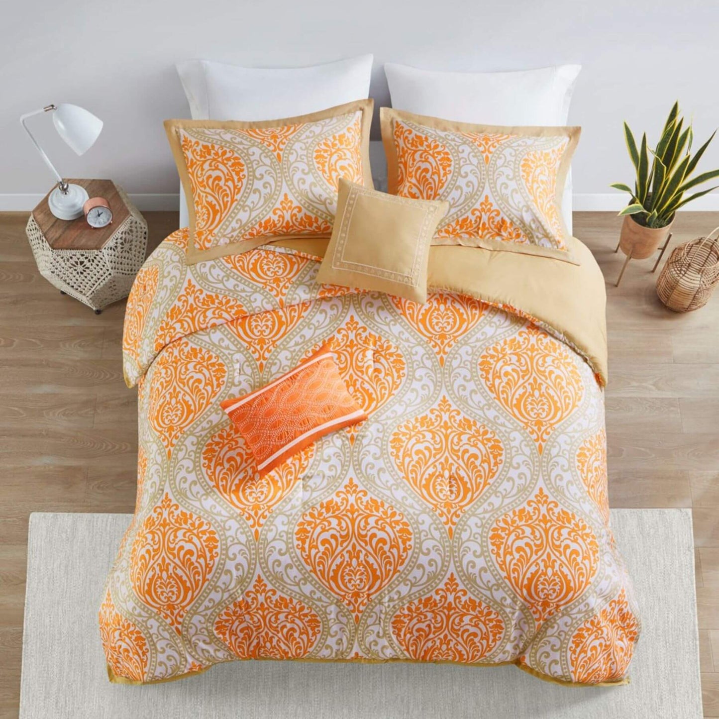 Senna Comforter Set Orange