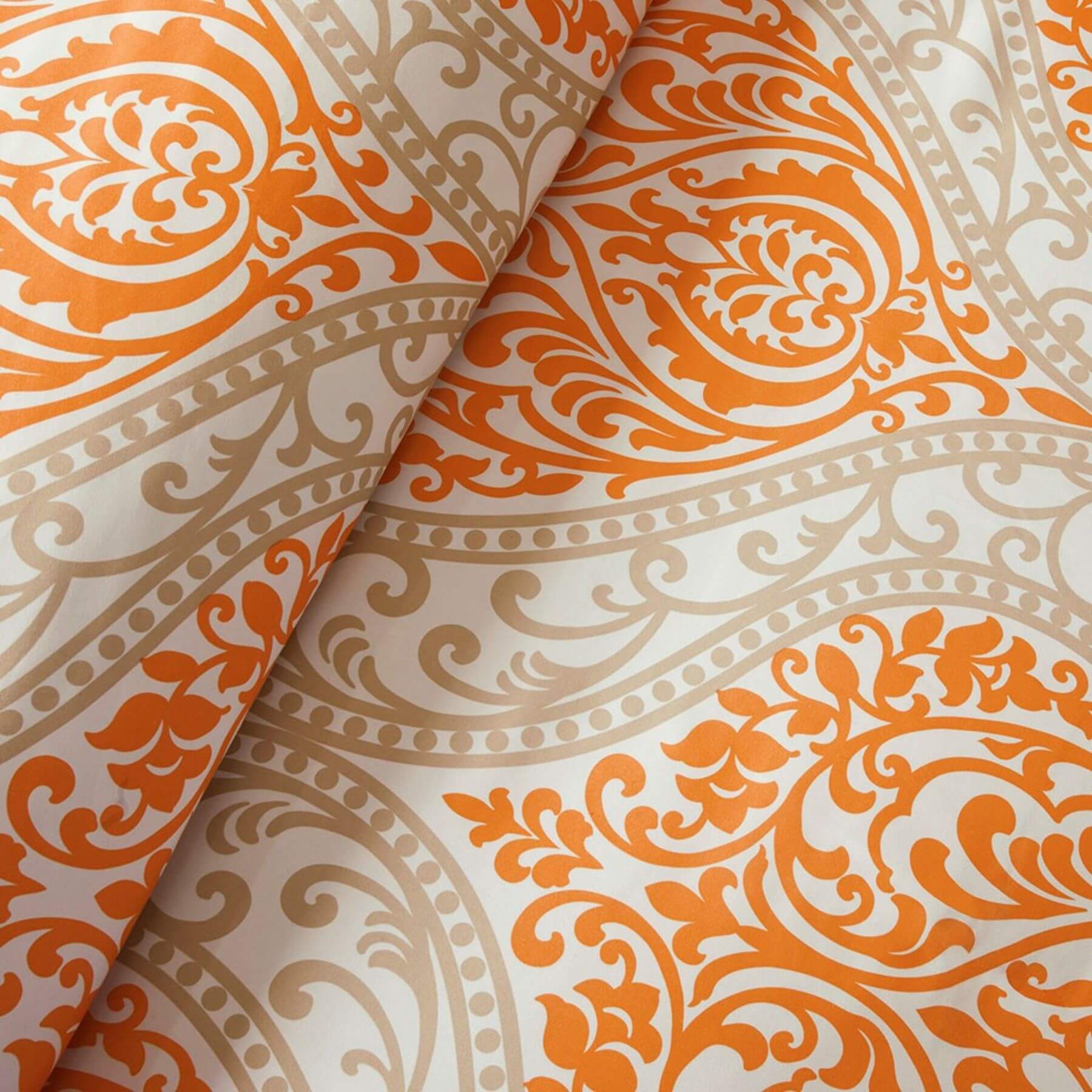 Detail View of Senna Comforter Set Orange