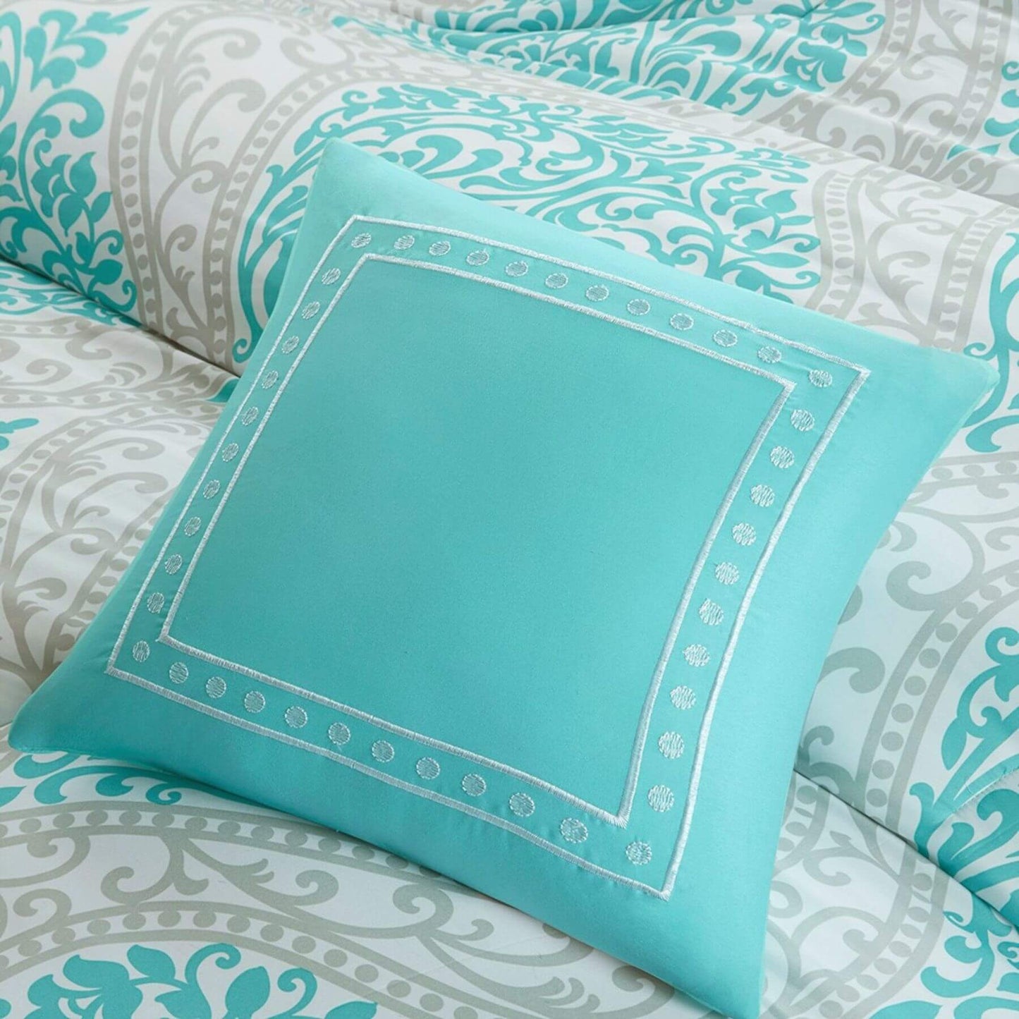 Senna Decorative Pillow Aqua