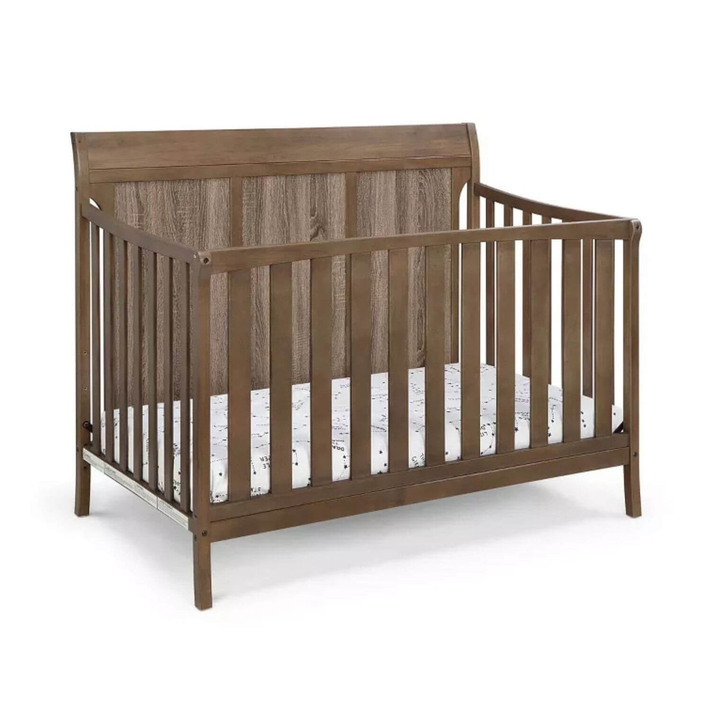 Shailee 4-in-1 Convertible Crib Brown/Brown Stone