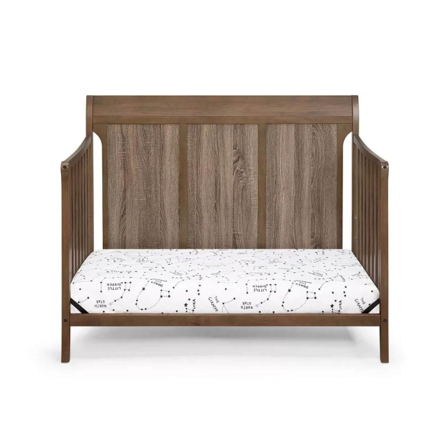 Shailee 4-in-1 Convertible Crib Brown/Brown Stone