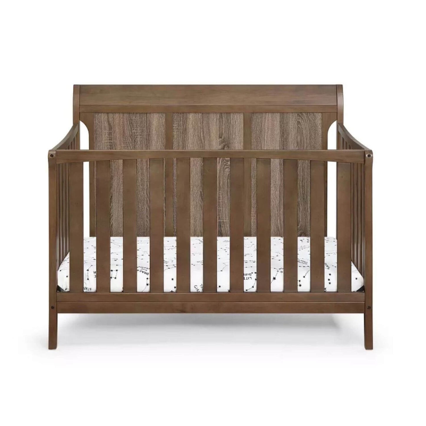 Shailee 4-in-1 Convertible Crib Brown/Brown Stone