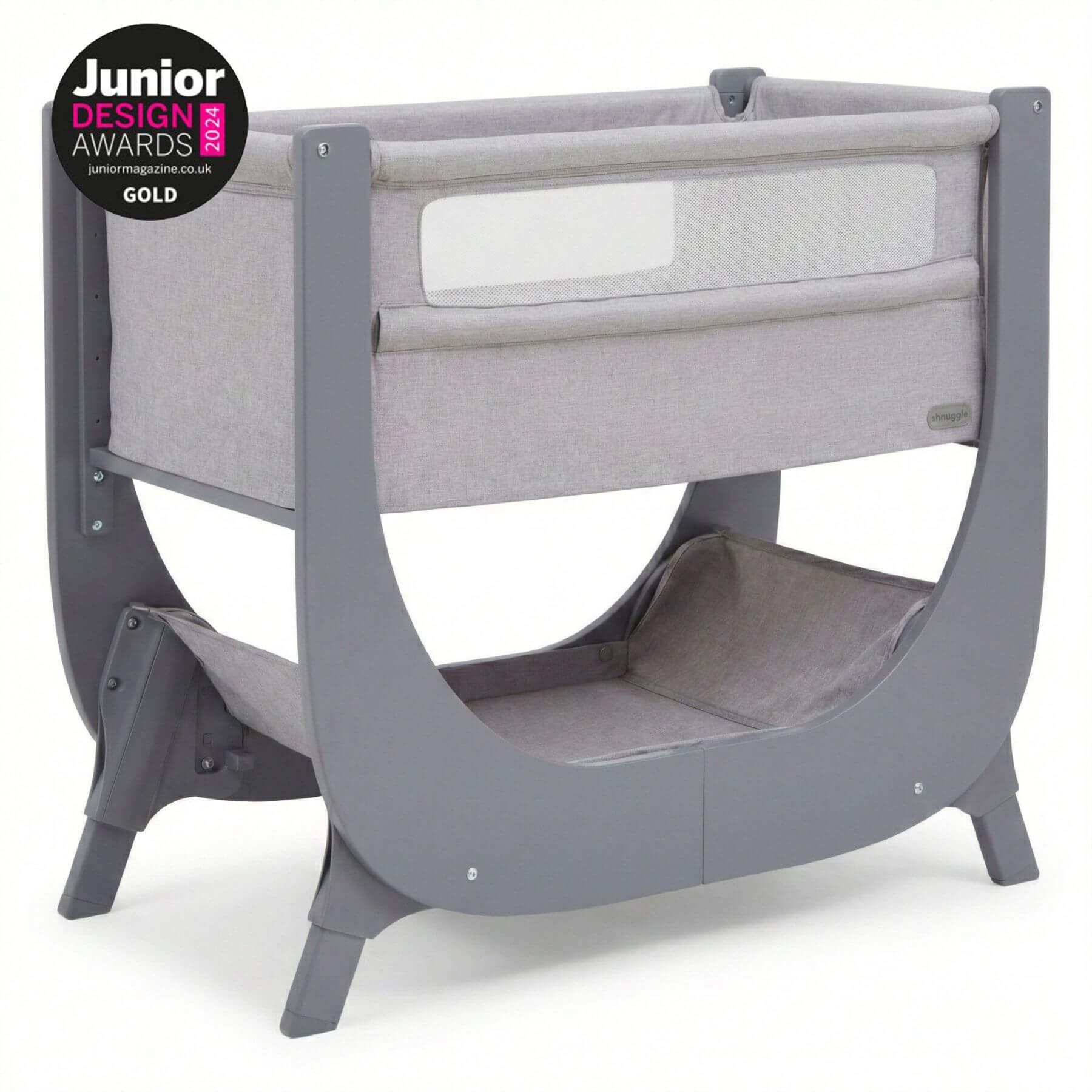 Shnuggle Air Lite Bedside Bassinet - Gray