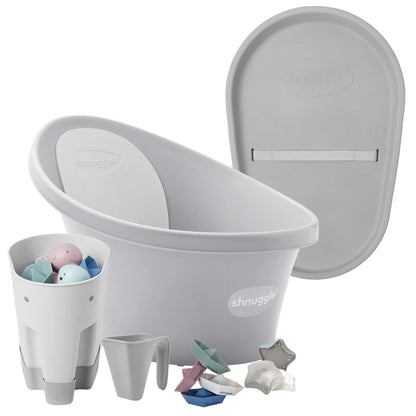 Shnuggle Bath & Change Bundle Grey