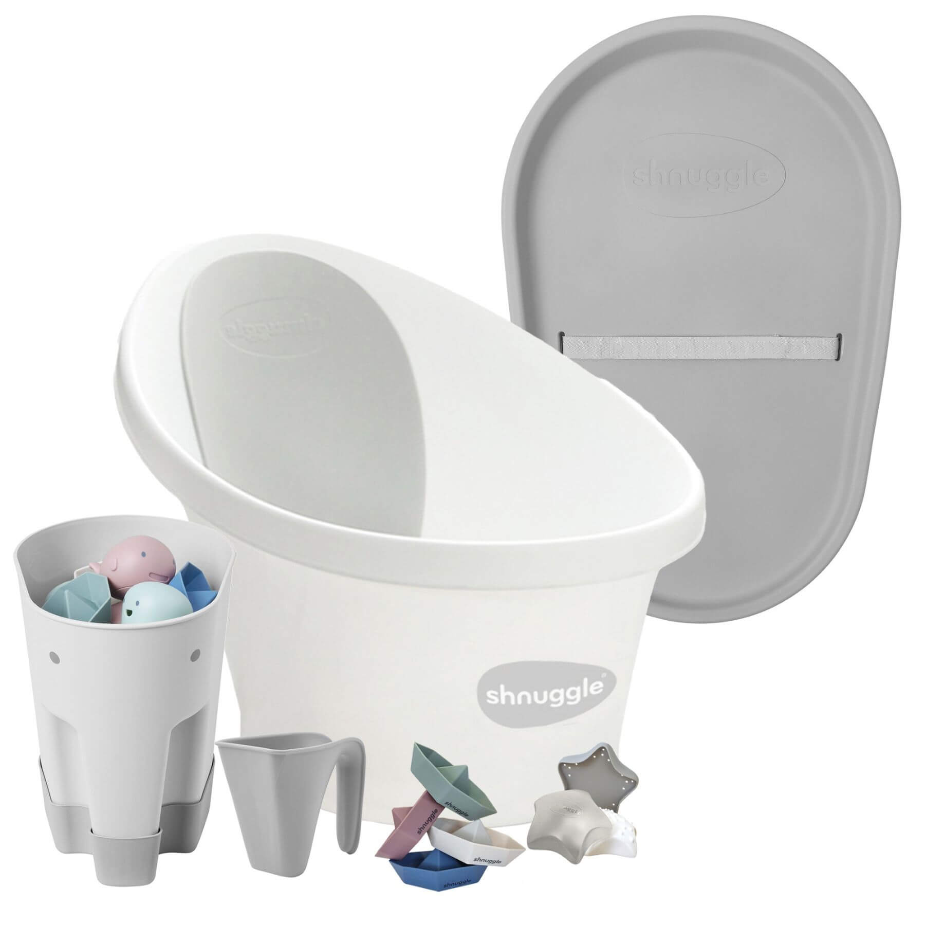 Shnuggle Bath & Change Bundle White