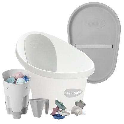 Shnuggle Bath & Change Bundle White
