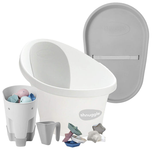 Shnuggle Bath & Change Bundle White