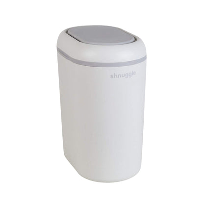 Shnuggle Eco-Touch Nappy Bin Diaper Pail - White