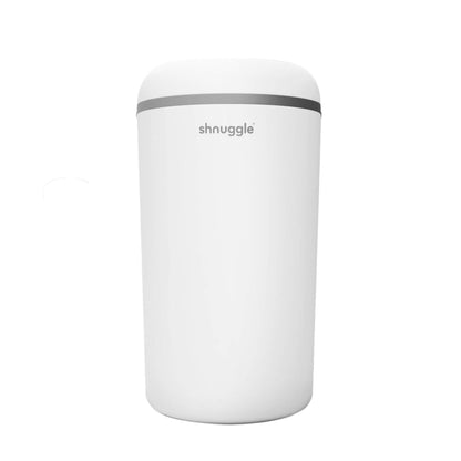 Shnuggle Eco-Touch Nappy Bin Diaper Pail - White