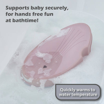 Shnuggle Newborn Baby Bath Support in a bath tub