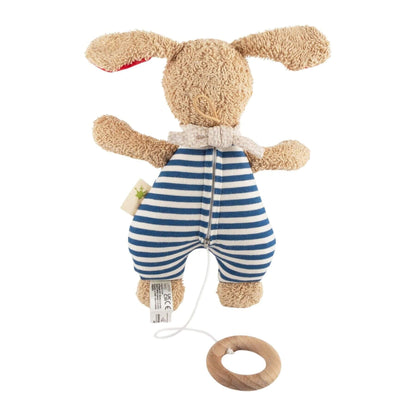 Back View of sigikid Organic Dog Musical Toy