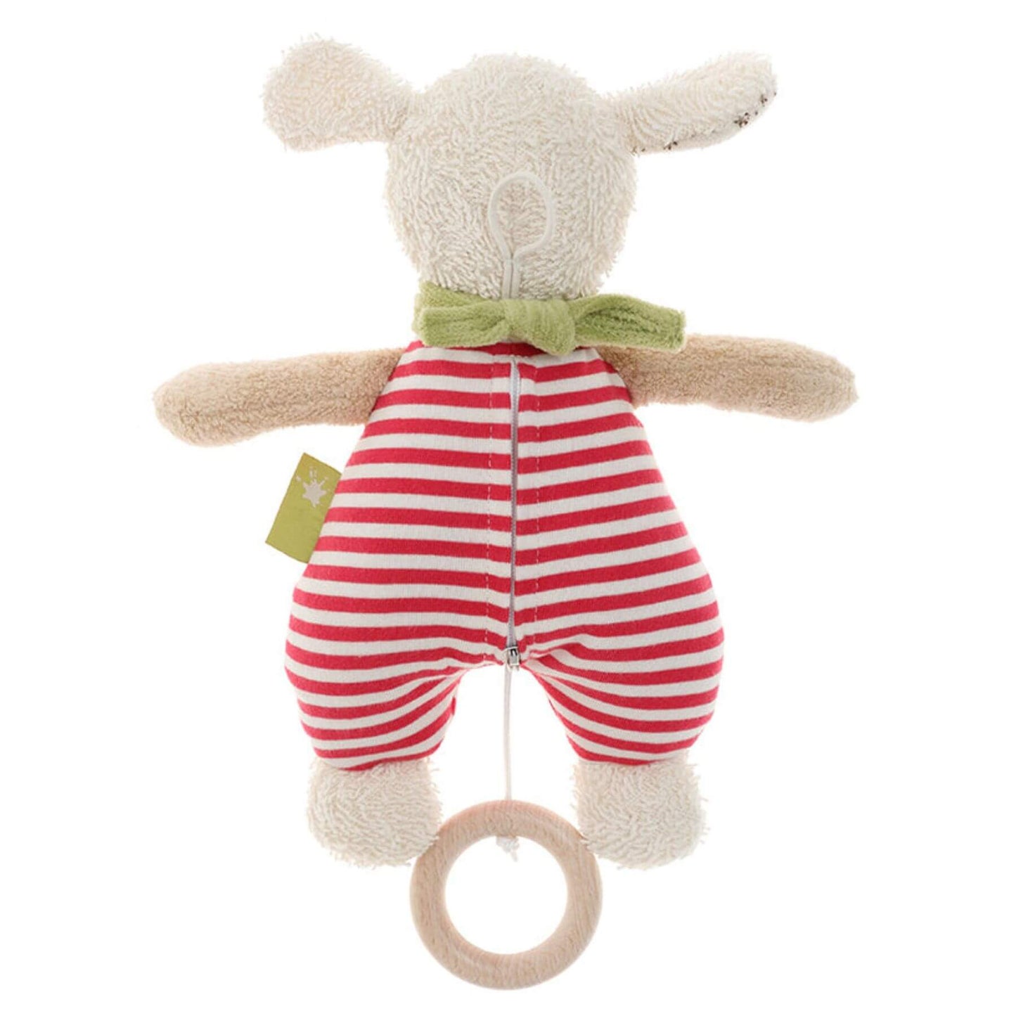 Back View of sigikid Organic Sheep Musical Toy