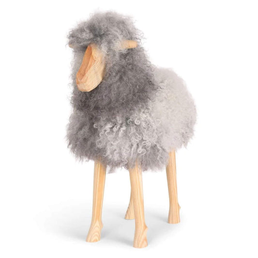 Signature Standing Sheep, Large, Gotland Natural Grey