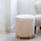 Natures Collection Simon Pouf Moccasin, Oak Legs