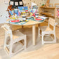 RAD Children's Furniture Skoolhaus Chair under Round Table