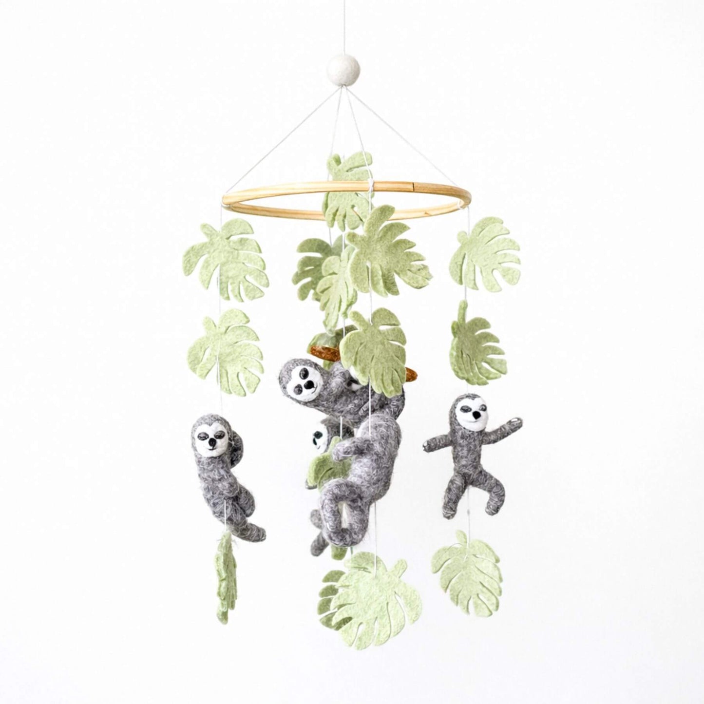 Ganapati Crafts Co. Sloth Baby Mobile