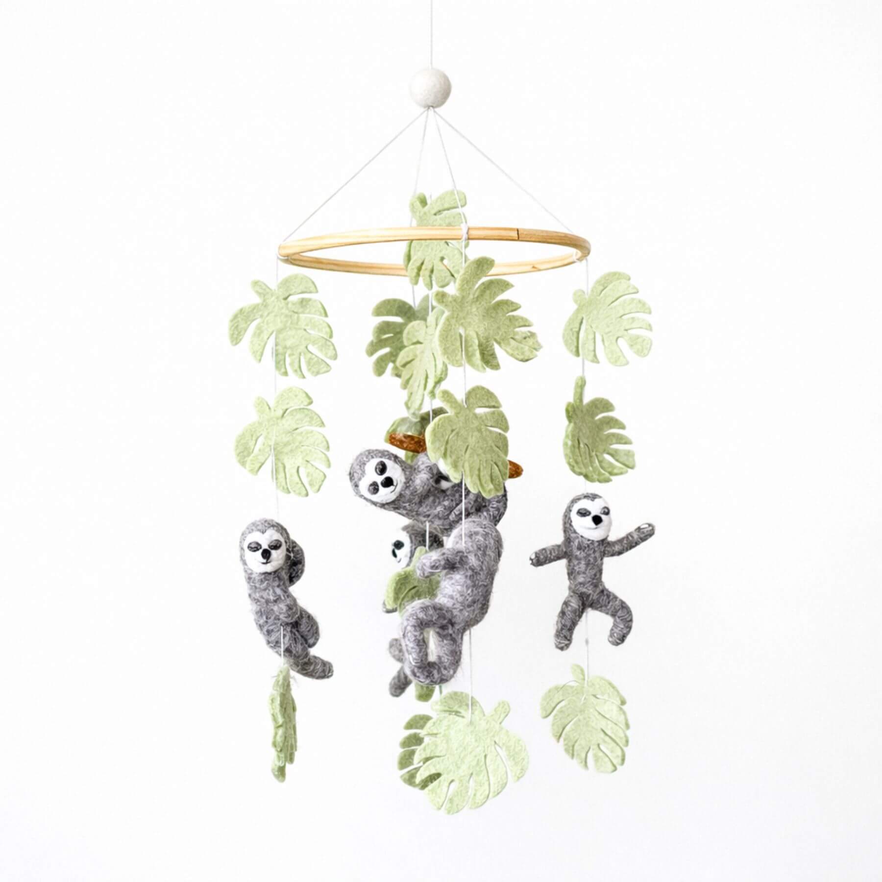 Ganapati Crafts Co. Sloth Baby Mobile