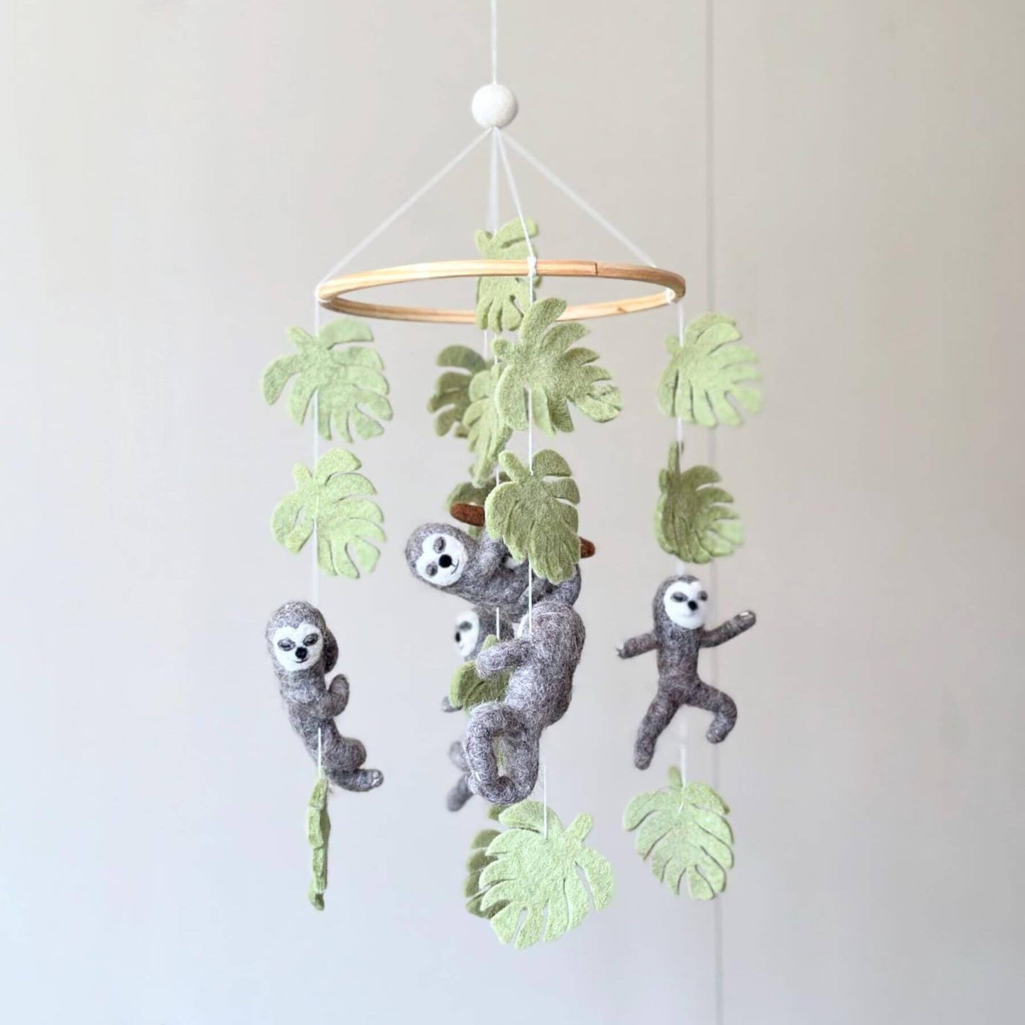 Ganapati Crafts Co. Sloth Baby Mobile