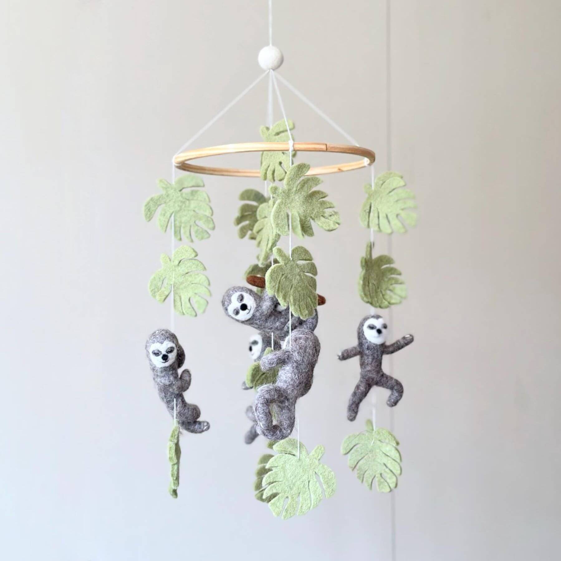 Ganapati Crafts Co. Sloth Baby Mobile