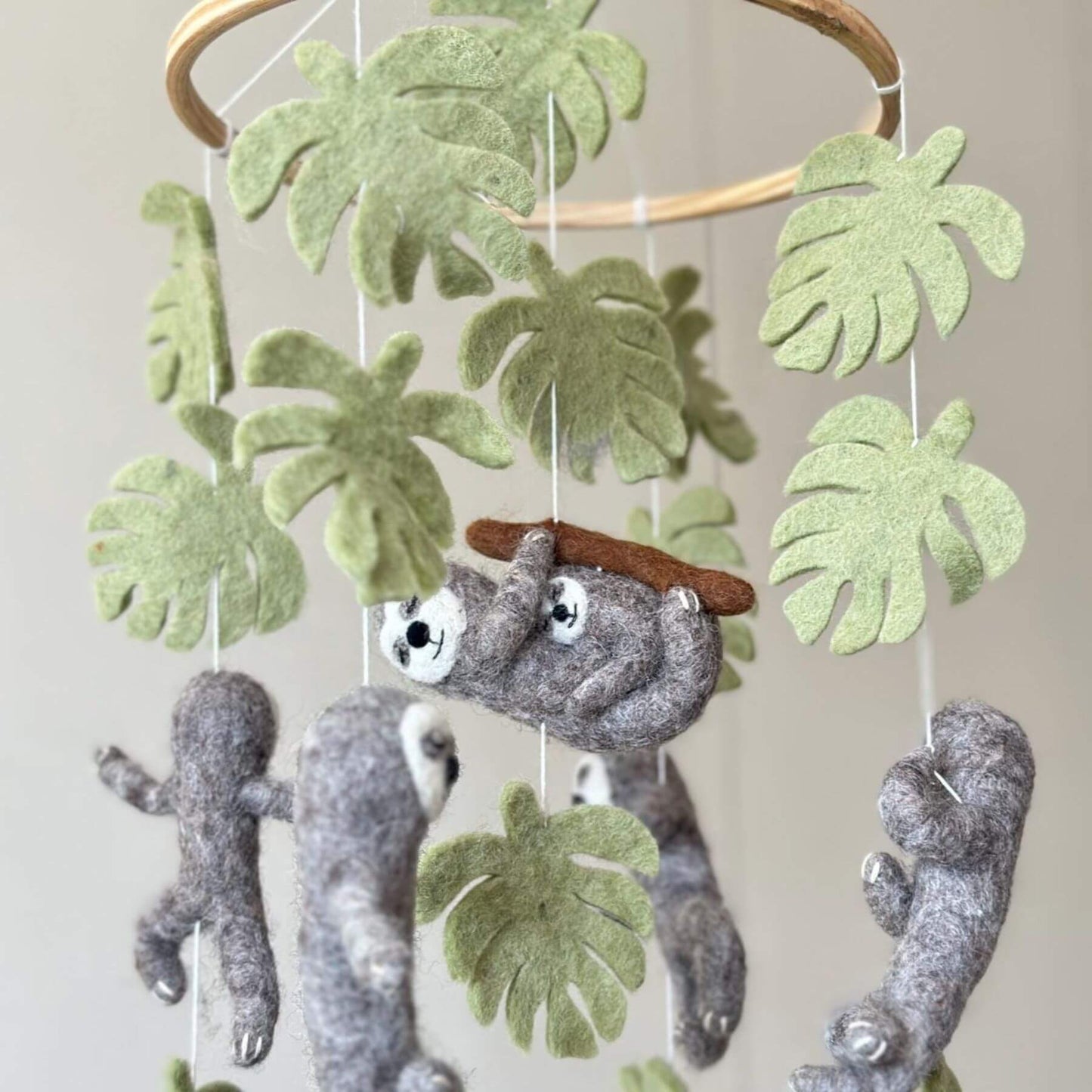 Ganapati Crafts Co. Sloth Baby Mobile