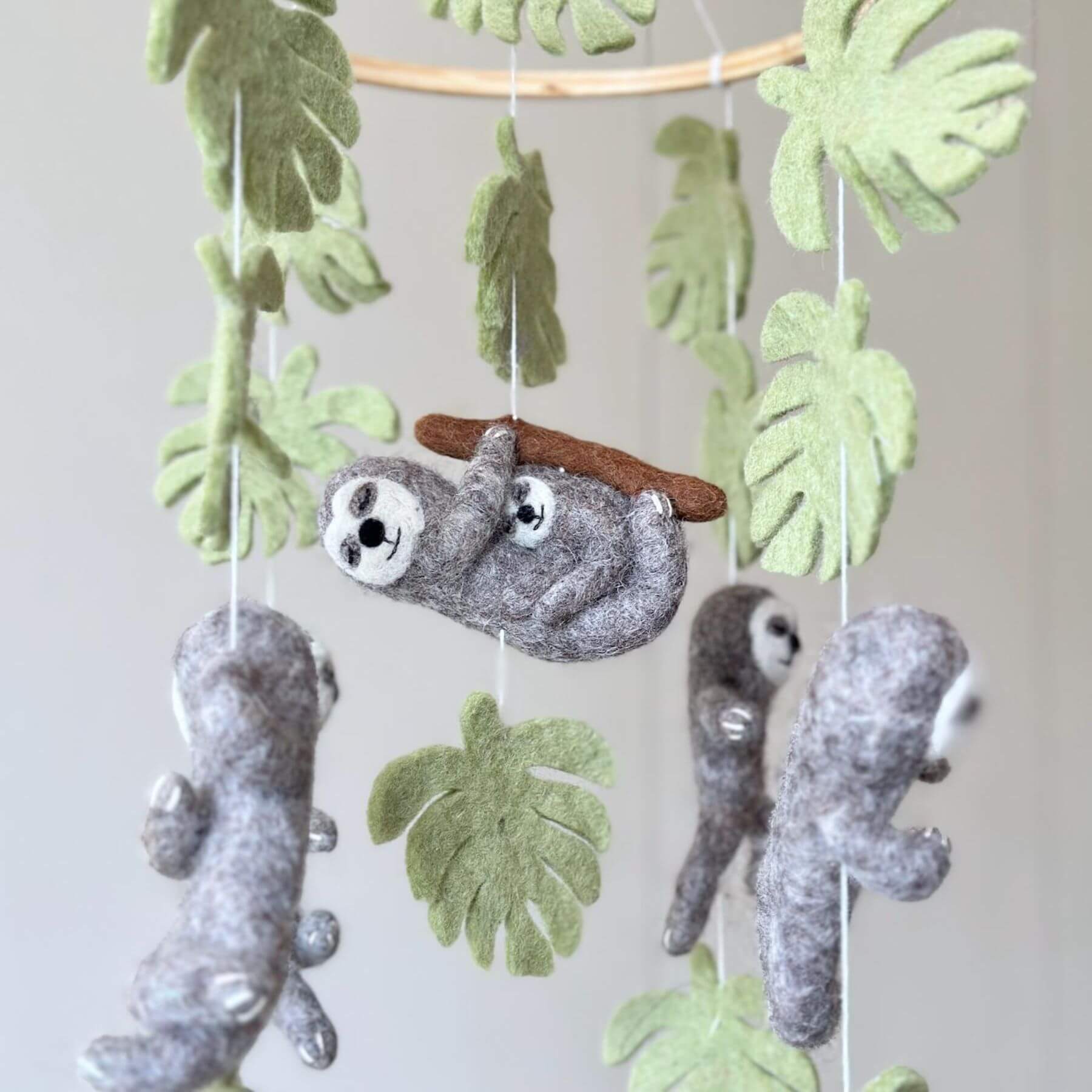 Ganapati Crafts Co. Sloth Baby Mobile