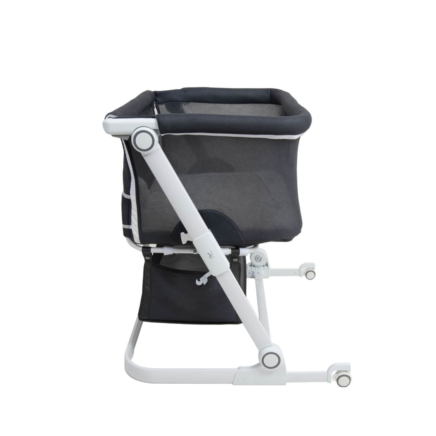 Venice Child Sunset Dreaming Bedside Bassinet | Gray - Side