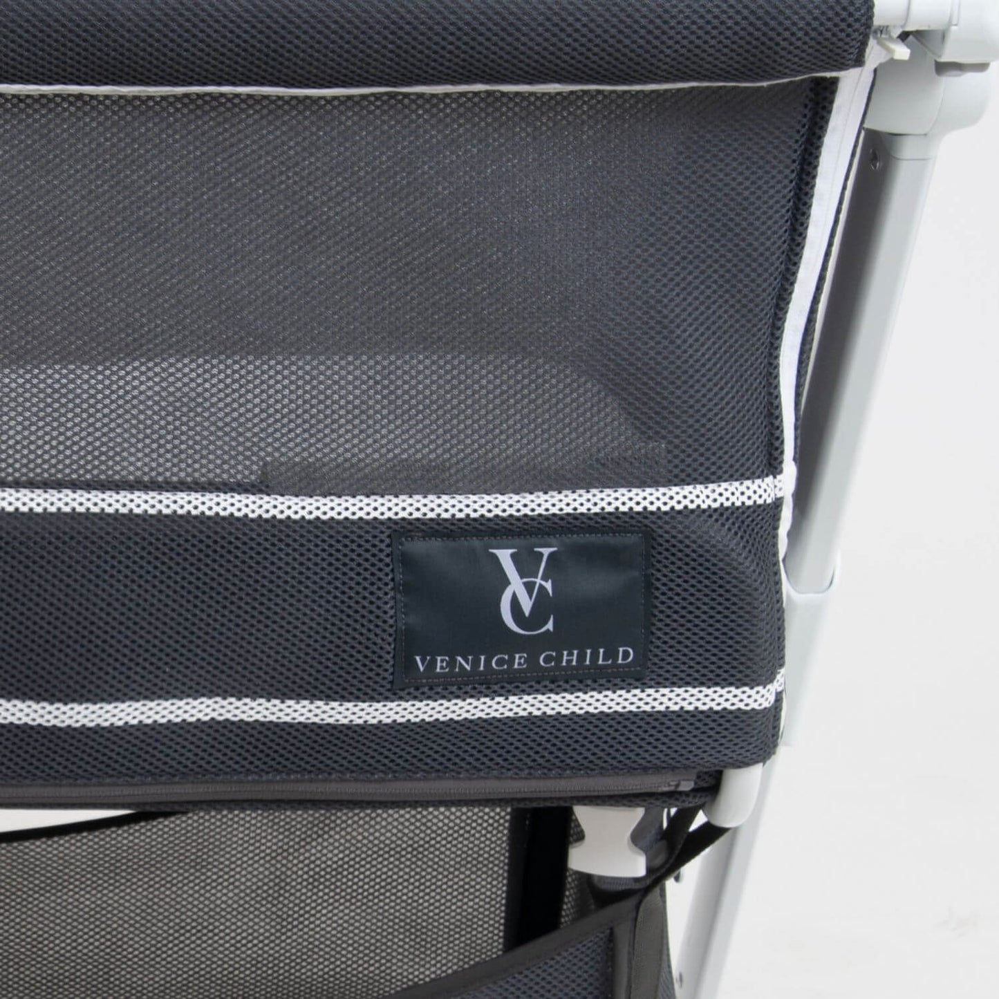 Venice Child Sunset Dreaming Bedside Bassinet | Gray - Detail