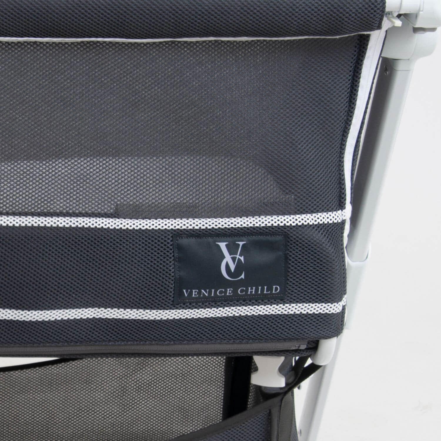 Venice Child Sunset Dreaming Bedside Bassinet | Gray - Detail