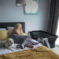 Venice Child Sunset Dreaming Bedside Bassinet | Gray - Lifestyle