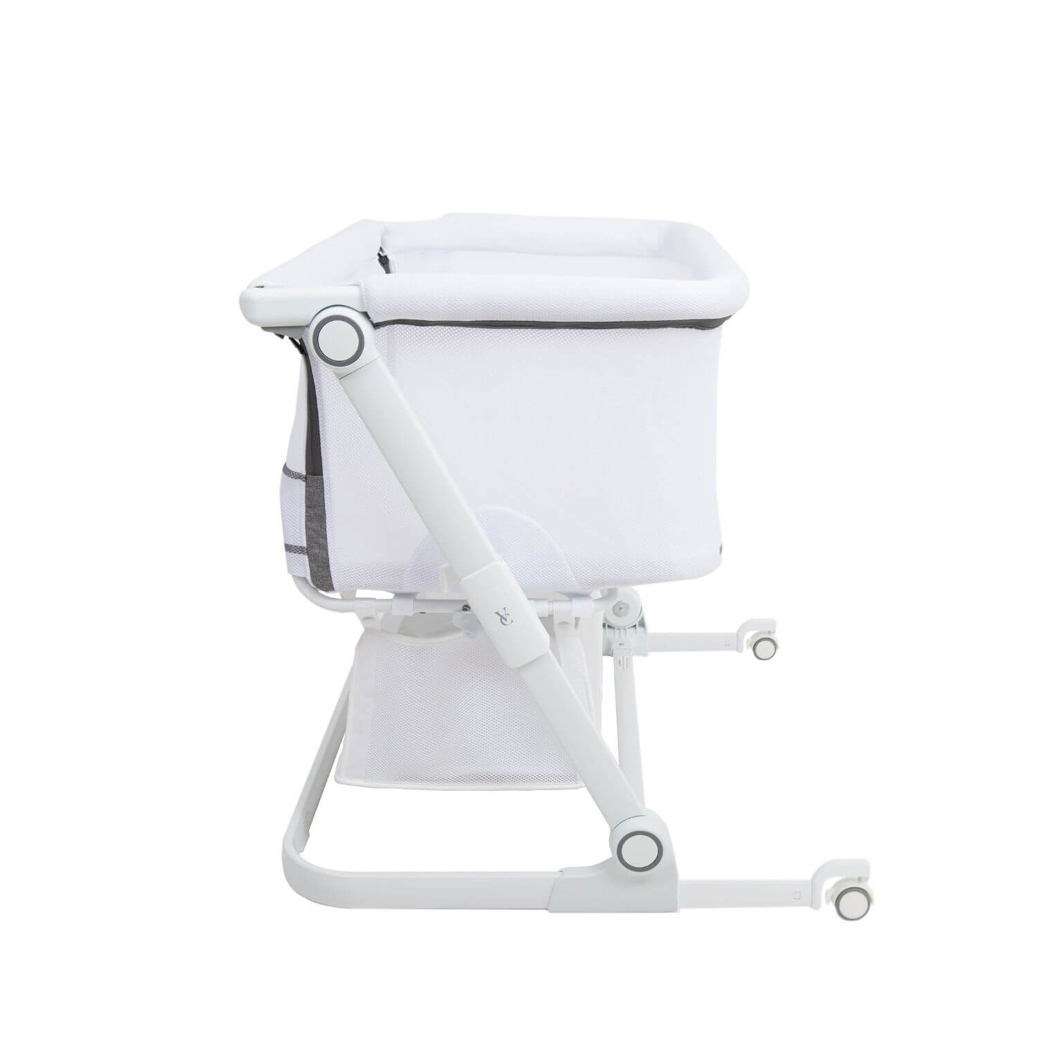 Venice Child Sunset Dreaming Bedside Bassinet | White - Side