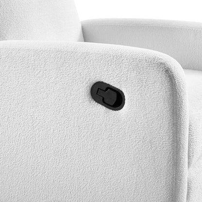 Close-up of Oxford Baby Snuggly Glider - Plush White